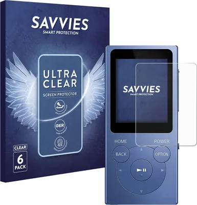 Produktbild von 6x Für Sony Walkman NW-E394 Schutzfolie Savvies Displayschutz Display Schutz Folie Klar Transparent