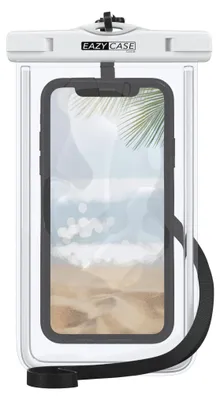Produktbild von EAZY CASE - wasserdichte Unterwasserhülle, Handyhülle Universal Unterwassertasche, Handy Tasche wasserfest, für alle Smartphones bis 6,7" mit Umhängeband in Weiß