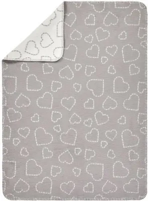 Produktbild von Alvi Bw Decke 75X10Cm Hearts Grey Hearts Grey