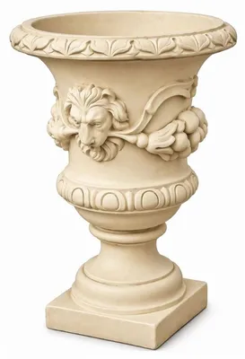 Produktbild von Casa Padrino Barock Blumentopf Beige Ø 50 x H. 70 cm - Barock Garten Deko