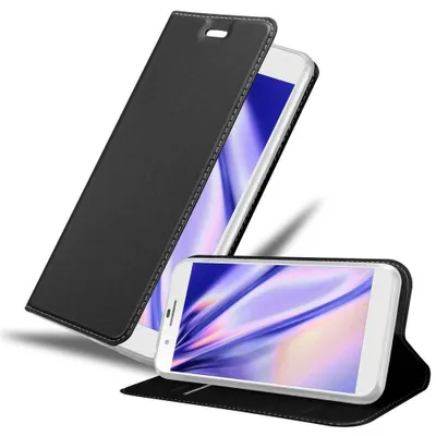 Image de Cadorabo Housse pour Honor 6 PLUS Housse de protection en noir Cover Etui Book Case Booklet