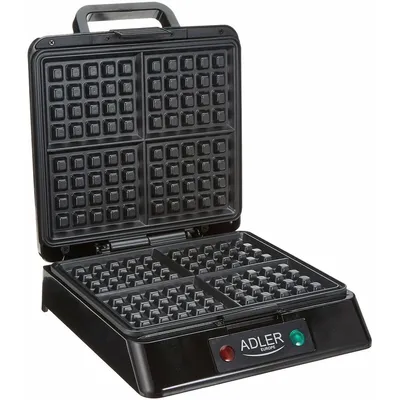 Produktbild von Adler AD 3036 Waffeleisen 1500W, 4 Waffeln - Antihaft & Cool-Touch