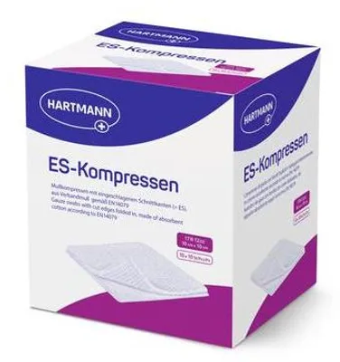 Produktbild von Hartmann ES-Kompressen 16-fach 10x12,5 cm Mullkompressen | Packung (100 Stück)