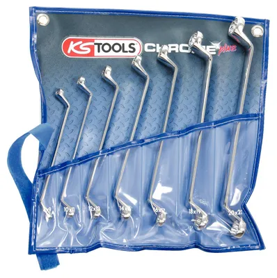 Productafbeelding van KS Tools 518.0847, Chroom-vanadiumstaal, Zilver, 8x9, 10x11, 12x13, 14x15, 16x17, 18x19, 20x22, 1,03 kg, 7 stuks