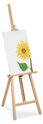 Staffelei aus Buchenholz, verstellbar, 128 cm, für Kinder & Erwachsene