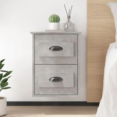 Zdjęcie produktu dla VidaXL 816401, Kolor betonu, Drewno, 415 mm, 360 mm, 530 mm, 2 szt.