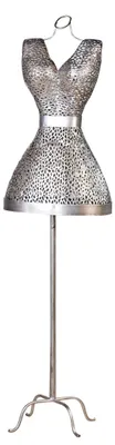 Zdjęcie produktu dla Gilde Büste, "Purley", Metall, silberfarben, VE 1, L. 32 cm, B. 41 cm, H. 155 cm 74217 4001250742173