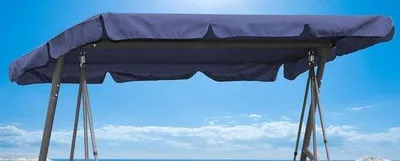 Produktbild von Famanu Hollywoodschaukel Dachabdeckung 200 x 145 cm Blau Wasserdicht Universelles Ersatzdach