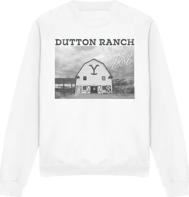 Obrázok produktu pre Yellowstone - Mikina "Dutton Barn" pre mužov TV12175 (L) (Weiß)