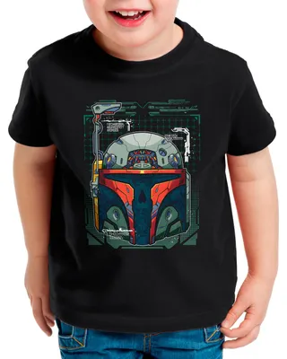 Produktbild von A.N.T. Fett Tech Kinder T-Shirt yoda mando kopfgeldjäger