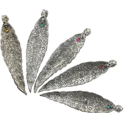 Produktbild von Räucherstäbchenhalter - 1 Stück - Blatt - Metall - silberfarben Elefant