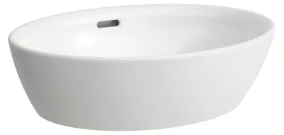 Produktbild von Waschtisch-Schale PRO B 520x390mm m ÜL ohne Hahnloch weiß LCC