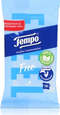Produktbild von Tempo Feuchte Toilettentücher sanft & pflegend Travelpack