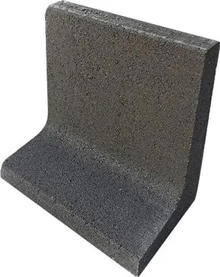 Produktbild von L-Mähroboterkantenstein anthrazit 29 cm x 4 cm x 25 cm Fußtiefe = 15 cm