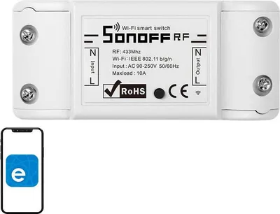Immagine prodotto di Smart switch WiFi + RF 433 Sonoff RF R2 (NEW)