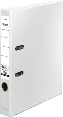 Produktbild von Falken 25x Recycolor Farb Ordner A4 Rücken 50mm Rückenschild Weiß 11286341F