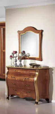 Image de Ensemble complet de chambre à coucher Lit 2x tables de nuit Armoire Commode
