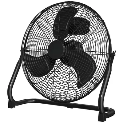 Produktbild von AIORBER Tischventilator elektrisch 4 Geschwindigkeiten, 120° verstellbar, Metall, leise, tragbar, schwarz