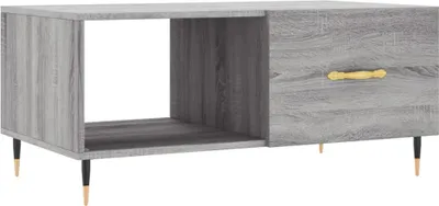 Produktbild von vidaXL Couchtisch Grau Sonoma 90x50x40 cm Holzwerkstoff
