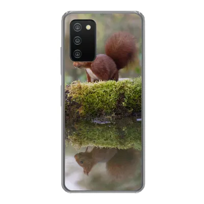 Produktbild von MuchoWow® Handyhülle Schutzhülle Hülle für Samsung Galaxy A03s Waldtiere - Wasser - Moos Silikon Softcase Handy Hülle - Schutz