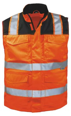 Produktbild von MIRKO Warnschutz-Weste Orange/Schwarz Größe 0-S(46/48)
