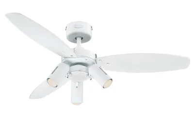 Produktbild von Deckenventilator Jet Plus Weiß 105 cm mit Beleuchtung und Fernbedienung