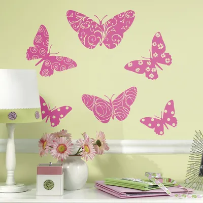 Obrázok produktu pre Nálepka na stenu RoomMates - Butterfly