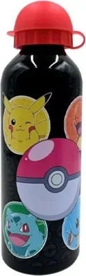 Produktbild von Pokemon Pikachu Freunde Aluminium Wasserflasche Trinkflasche Flasche 500 ml