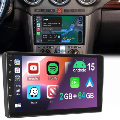 Produktbild von Android 15 Autoradio 2 DIN Touchscreen 9 Zoll GPS Navi Freisprechanlage Bluetooth für Opel Antara Astra Corsa Vectra Zafira Meriva 2 GB RAM 64 GB Speicher