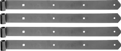 Produktbild von Alberts 845124 Ladenband, gerade, Abschluss abgerundet, Edelstahl, Rolle Ø13 mm, Größe 400 x 40 mm, 4er Set