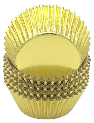 Produktbild von Goldene Cupcake-Förmchen und Muffinformen für Feiern – 100 Stück