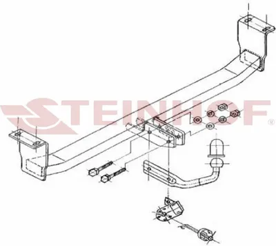 Produktbild von Z548100 Anhängerkupplung passend für TOYOTA Corolla 07/2002-2007 starr