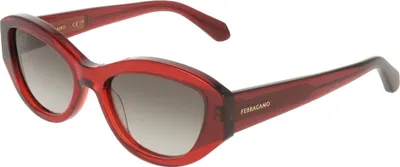 Produktbild von Ferragamo SF2104S Transparent red/transparent wi 55/18/145 Damen Sonnenbrillen