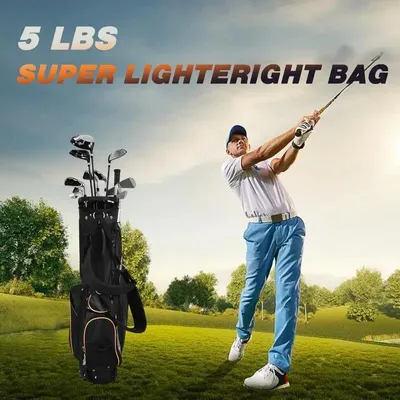 Imagen del producto de Bolsa de golf para carro de 9 pulgadas con compartimentos separados