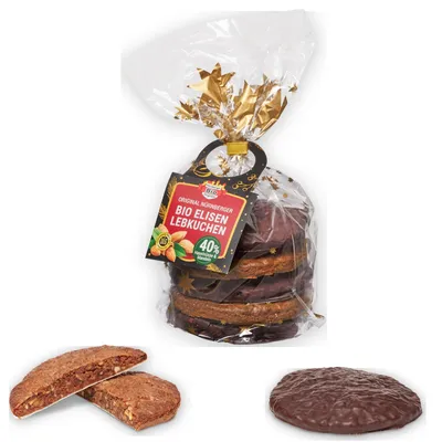 Produktbild von ASP Elisen-Lebkuchen · 3 Schoko 2 Natur · 40% Nüsse · 5 Stück · 350g