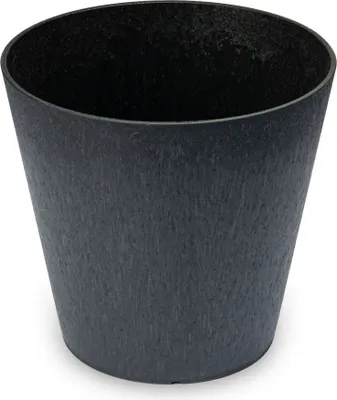 Zdjęcie produktu dla Doniczka na kwiaty Doniczka do domu ogrodu tarasu Odporna na warunki atmosferyczne Kauczuk z recyklingu Okrągła Antracyt Ø 30 x 28 cm