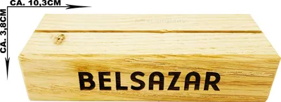 Produktbild von Belsazar 10er Tischaufsteller aus Holz Menükartenhalter Kartenhalter Halter Speisekartenhalter