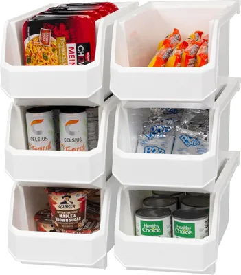 Obrázek produktu pro Plastové úložné boxy ReadySpace pro organizaci a uskladnění, vhodné do skříně, kuchyně