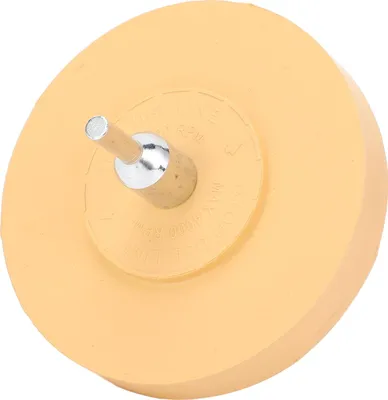 Imagen del producto de Rueda de goma para eliminar adhesivos, calcomanías, cintas y gráficos, de 4 pulgadas de diámetro, de alta velocidad y fácil de controlar, ideal para eliminar adhesivos de automóviles
