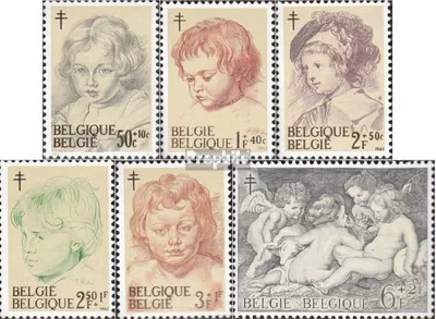 Produktbild von Briefmarken Belgien 1963 Mi 1332-1337 (kompl.Ausg.) postfrisch Kampf gegen die Tuberkulose
