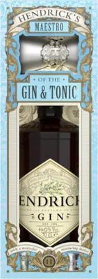 Produktbild von Hendrick's Gin 44% Vol. 0,7L in Geschenkverpackung mit exklusivem Barmaß/Jigger