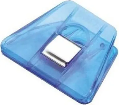 Produktbild von Briefklemmer Multi Clip Signal 2 70x50mm VE=10 Stück kristallblau