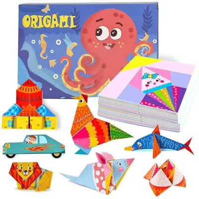 Origami-Papier-Set, 152 Blatt, bunt, 72 Motive, DIY-Basteln