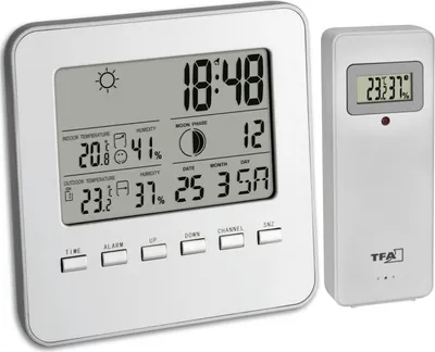 Produktbild von TFA - Funk-Wetterstation QUADRO - 35.1098.54 - silber