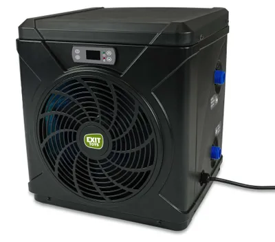 Image de EXIT Piscine Pompe à Chaleur 15m³ (3,7kW) – Chauffage Piscine – Pool Heater – Noir