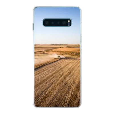 Produktbild von MuchoWow® Handyhülle Schutzhülle Hülle für Samsung Galaxy S10 Plus Feld - Bauernhof - Traktor - Landwirt - Landleben Silikon Softcase Handy Hülle - Schutzhülle