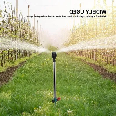 Produktbild von Automatische 360 Grad Gartenregner mit Rotation für effiziente Bewässerung von Garten und Gemüse, einfach zu installieren und zu verwenden