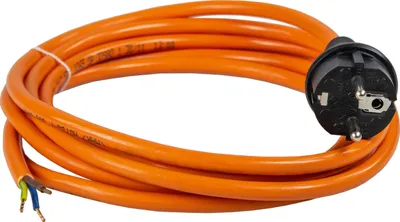 Produktbild von as-Schwabe PUR-Anschlusskabel 3m Schukostecker & abgemantelt 3G1,0 Orange IP44