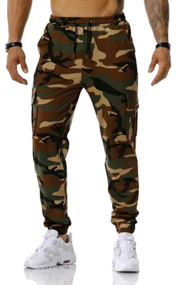 Immagine prodotto di Pantaloni da jogging da uomo con motivo camouflage e coulisse