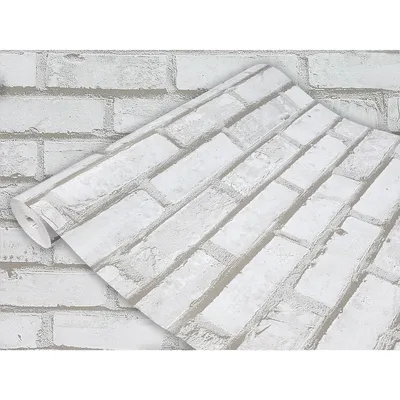 Produktbild von Klebefolie Möbel 45x25 cm - Kalkziegel - Selbstklebende Möbelfolie in Deko-Stil - Folie für Möbel ideal zum Renovieren von Schränken und Arbeitsplatten